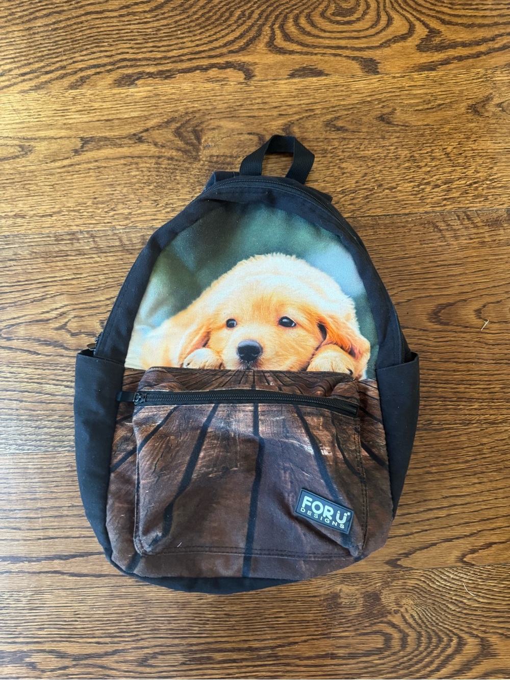 For U Designs Backpack with Dog Print